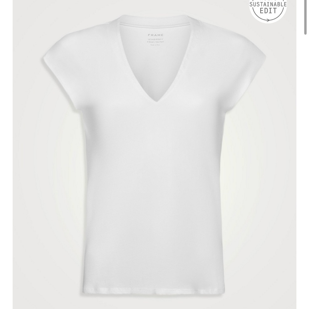 2 Frame Denim V-Neck Tee